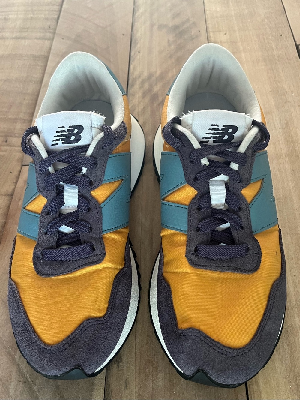New Balance 237 Pigment Varsity Orange Blue Dark Mercury Purple Size 6 (WS237EB)